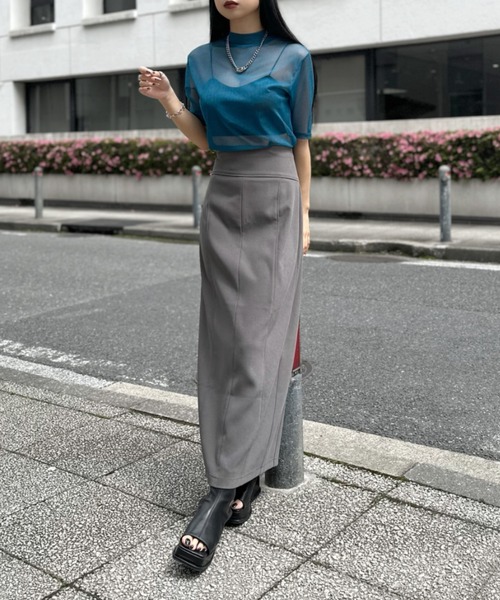 専用★リズレー ロングスカート グレー カーキ フリーサイズ タイト LVEU.（ラブユ） タイトスカート FREE グレー レディース : ZOZOTOWN