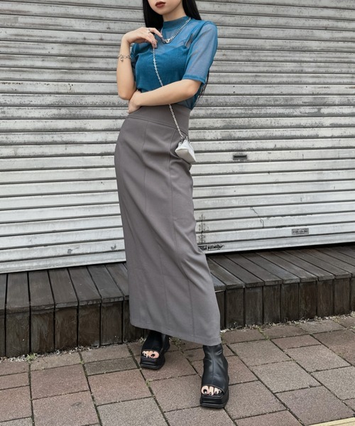 LVEU.（ラブユ） タイトスカート FREE グレー レディース : ZOZOTOWN