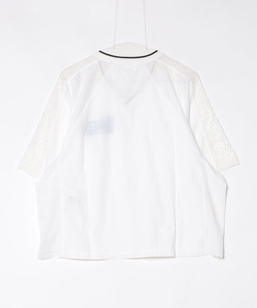 「ROSE BUD」 「CREOLME」半袖ブラウス ONE SIZE ホワイト レディース_画像2