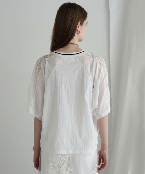 「ROSE BUD」 「CREOLME」半袖ブラウス ONE SIZE ホワイト レディース_画像8