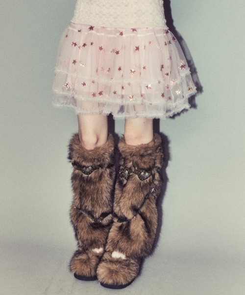Candy Stripper（キャンディーストリッパー） ブーツ 3WAY BELT FUR