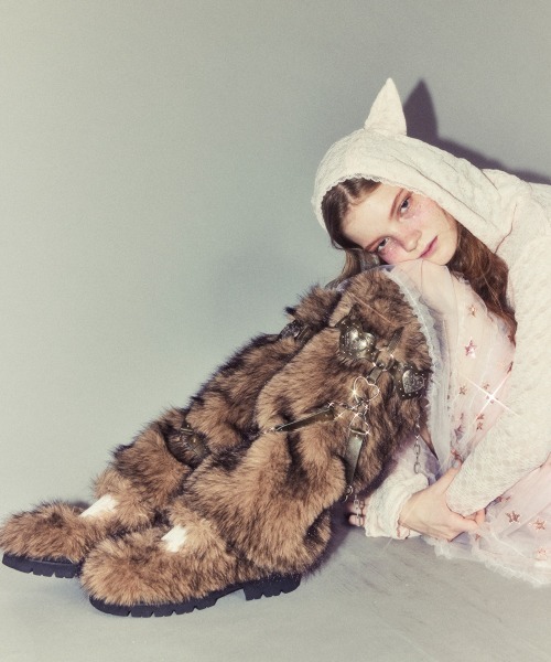 CandyStripper バックル ブーツ Candy Stripper（キャンディーストリッパー） ブーツ 3WAY BELT FUR