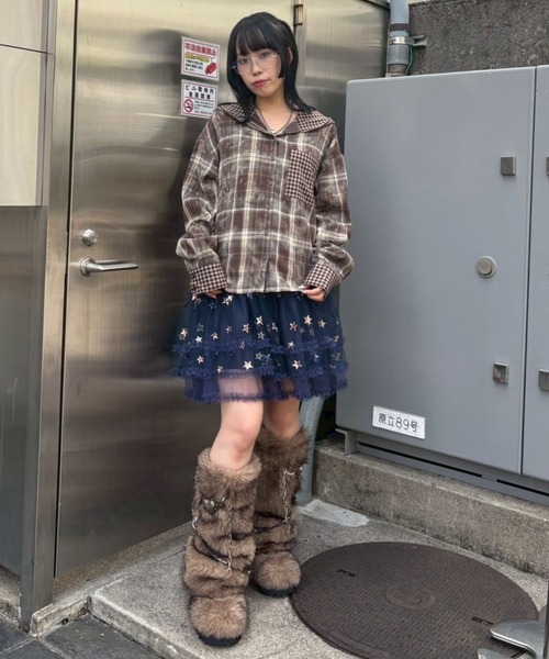 Candy Stripper（キャンディーストリッパー） ブーツ 3WAY BELT FUR 