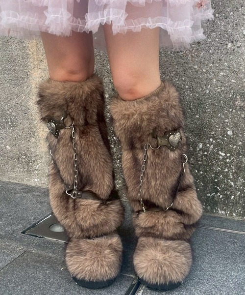 CandyStripper バックル ブーツ Candy Stripper（キャンディーストリッパー） ブーツ 3WAY BELT FUR