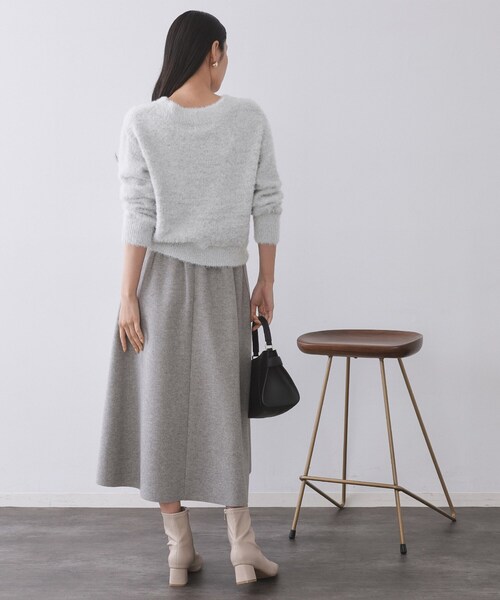 s.k.k　Pニット　グレー ミンク加工ニット / Mink-Processed Knit（ニット/セーター）｜PRANK