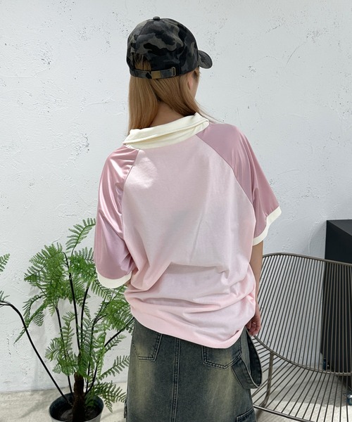 「sedacle girl」 半袖カットソー FREE カーキ レディース_画像8