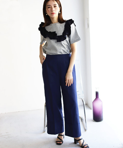 「REAL CUBE」 「style zampa」パンツ M アイボリー レディース_画像5