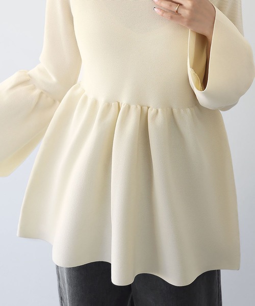 「ELFRANK」 長袖ニット FREE ブラック レディース_画像7