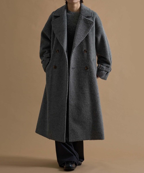 \"最終値下げ\"23aw【epnok】2WAYシャギーダブルチェスターコート　美品 epnok（エプノック）の「2WAYシャギーダブルチェスターコート