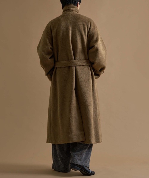 epnok チェスターコート コート ウールブレンドシャギーダブル