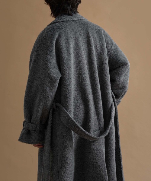 epnok チェスターコート コート ウールブレンドシャギーダブル