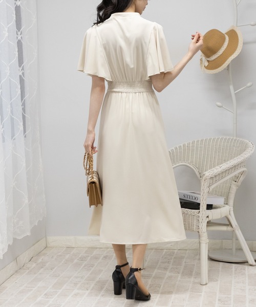 「pumpkin port」 半袖ワンピース M ネイビー レディース_画像7