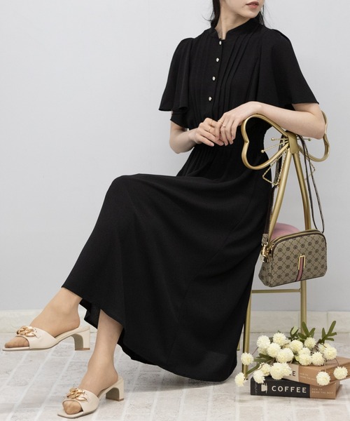 「pumpkin port」 半袖ワンピース M ネイビー レディース_画像8