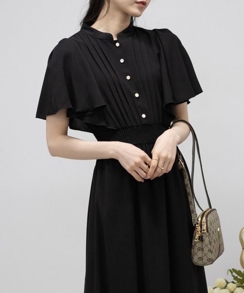 「pumpkin port」 半袖ワンピース M ネイビー レディース_画像9