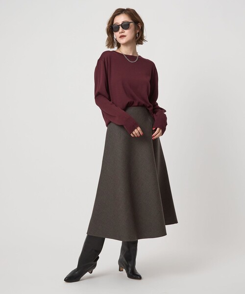 conte スカート 「conte」リバー フレアスカート : ZOZOTOWN Yahoo!店