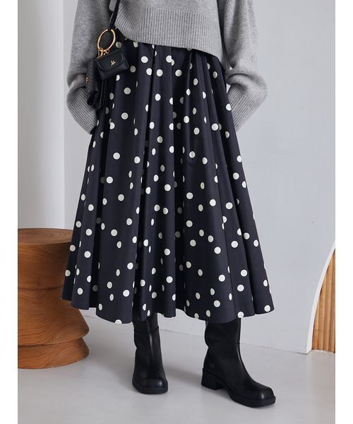 Mila Owen（ミラオーウェン） スカート ウエストゴムギャザーマキシ