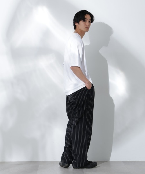 「NANO universe」 半袖Tシャツ L ホワイト メンズ_画像10