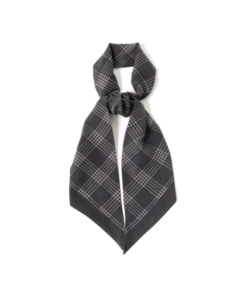 BEAMS F（ビームスF） マフラー FRANCO BASSI / シルク チェック柄