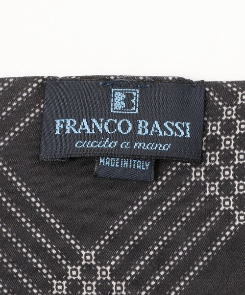 BEAMS F（ビームスF） マフラー FRANCO BASSI / シルク チェック柄