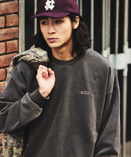 NAUTICA（ノーティカ） トレーナー スウェット ピグメント加工 HIDDEN