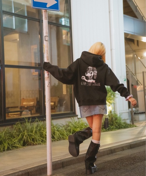 centimeter（センチメーター） パーカー CMT ruler check hoodie