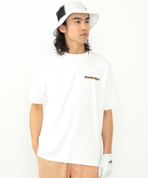 「BEAMS GOLF」 半袖Tシャツ X-LARGE ブラック メンズの画像