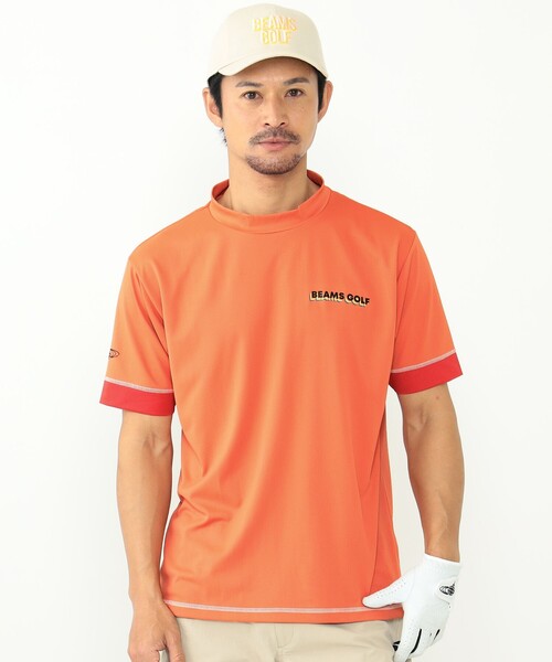 「BEAMS GOLF」 半袖Tシャツ X-LARGE ブラック メンズの画像