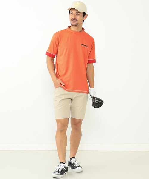 「BEAMS GOLF」 半袖Tシャツ X-LARGE ブラック メンズの画像