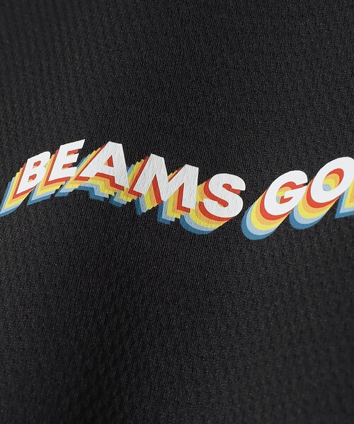 「BEAMS GOLF」 半袖Tシャツ X-LARGE ブラック メンズの画像