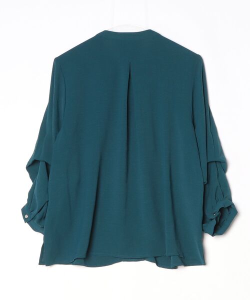 「INCEDE」 長袖ブラウス L グリーン レディース_画像2