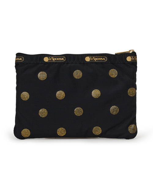 LeSportsac（レスポートサック） ポーチ 3ZIP COSMETIC ゴールド