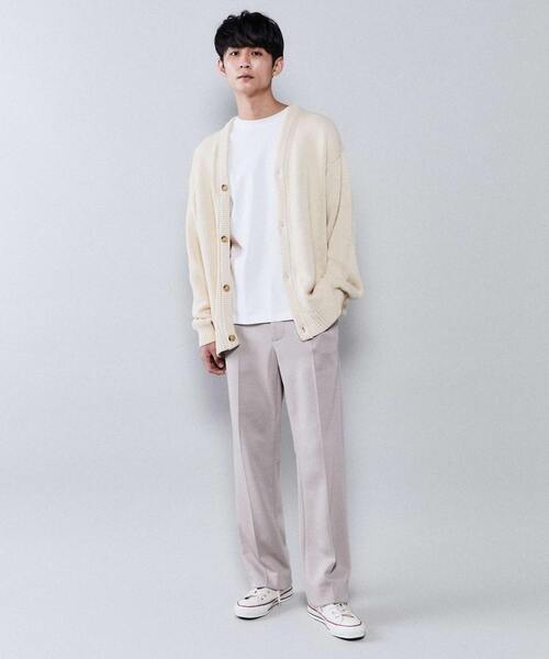 「CONVERSE TOKYO」 ニットカーディガン FREE ピンク メンズ_画像2