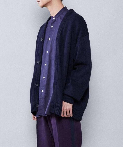 「CONVERSE TOKYO」 ニットカーディガン FREE ピンク メンズ_画像7