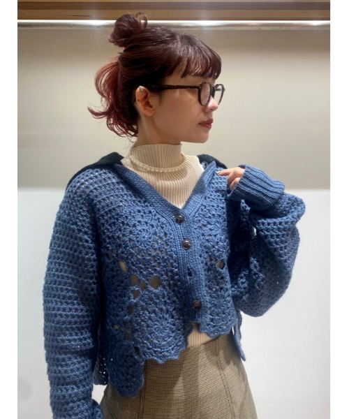 「FURFUR」 長袖ニット FREE アイボリー レディース_画像3