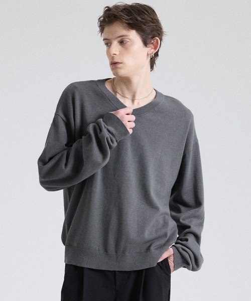 Parts Lab. セーター ニット 「Parts Lab.」Basic Cotton Linen Kint