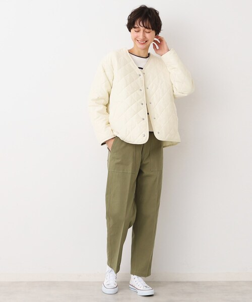 「Dessin」 ジャケット 01 ベージュ レディース_画像4