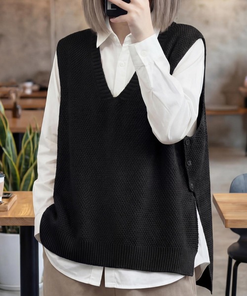 cammie ベスト ジレ ニットベスト レディース : ZOZOTOWN Yahoo!店