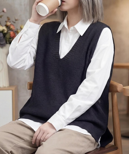 cammie ベスト ジレ ニットベスト レディース : ZOZOTOWN Yahoo!店