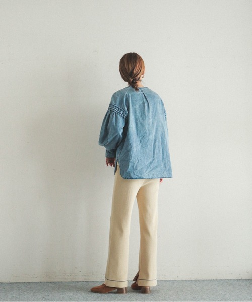 「FIL DE FER」 イージーパンツ FREE ベージュ レディース_画像7