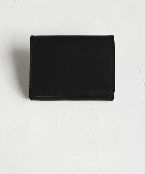 An+u 二つ折り財布 財布 コンパクトウォレット バイカラー メンズ