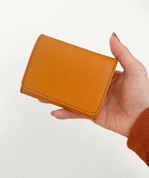 An+u 二つ折り財布 財布 コンパクトウォレット バイカラー メンズ