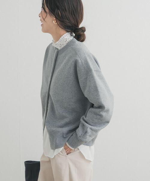 スウェットカーディガン　新品未使用 URBAN RESEARCH DOORS（アーバンリサーチドアーズ） カーディガン 裏