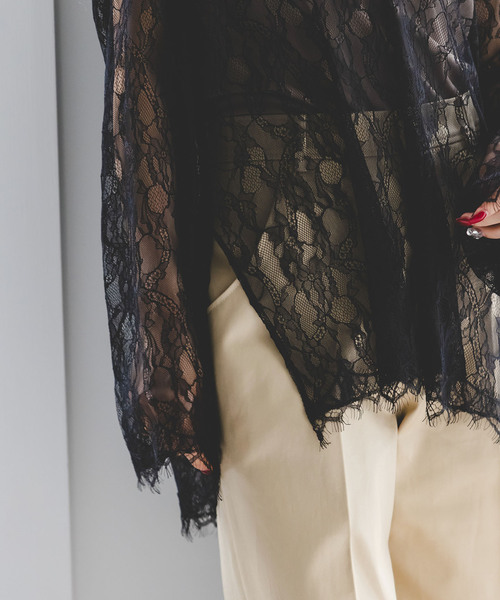 NOBLE（ノーブル） ブラウス シャツ 「追加」サラサシアーレース