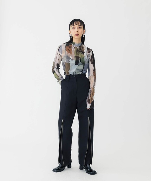 「UNITED TOKYO」 長袖カットソー FREE インディゴブルー レディース_画像5