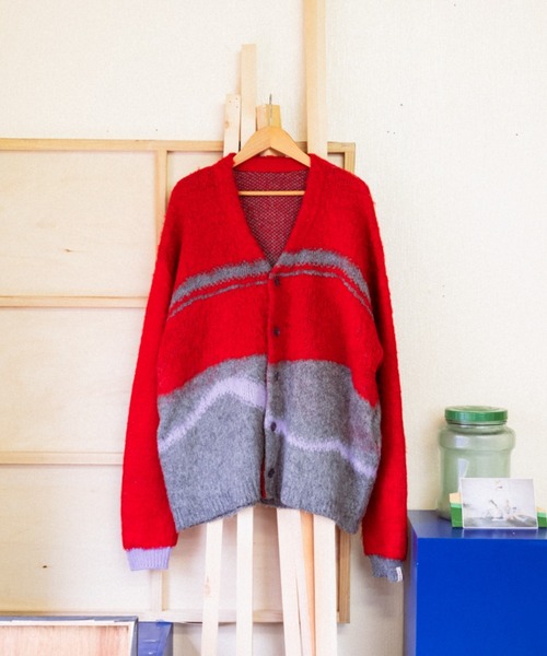 PAMM（パム） ニットカーディガン フリー レッド レディース