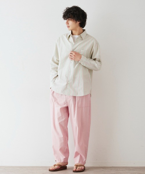 「JOURNAL STANDARD relume」 イージーパンツ M ライトブルー メンズ_画像4