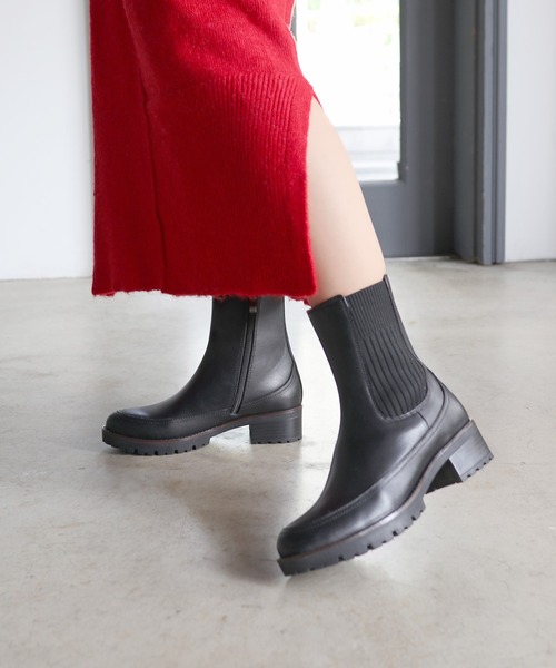 「MODE KAORI」 ショートブーツ 23cm ブラック レディース_画像9