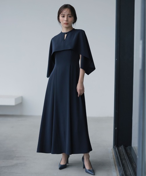 「anuans」 ノースリーブワンピース SMALL ネイビー レディースの画像