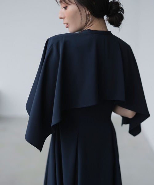 「anuans」 ノースリーブワンピース SMALL ネイビー レディースの画像