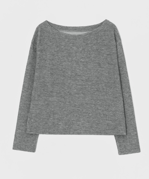 「BLACKUP」 長袖カットソー ONESIZE カーキ レディース_画像2